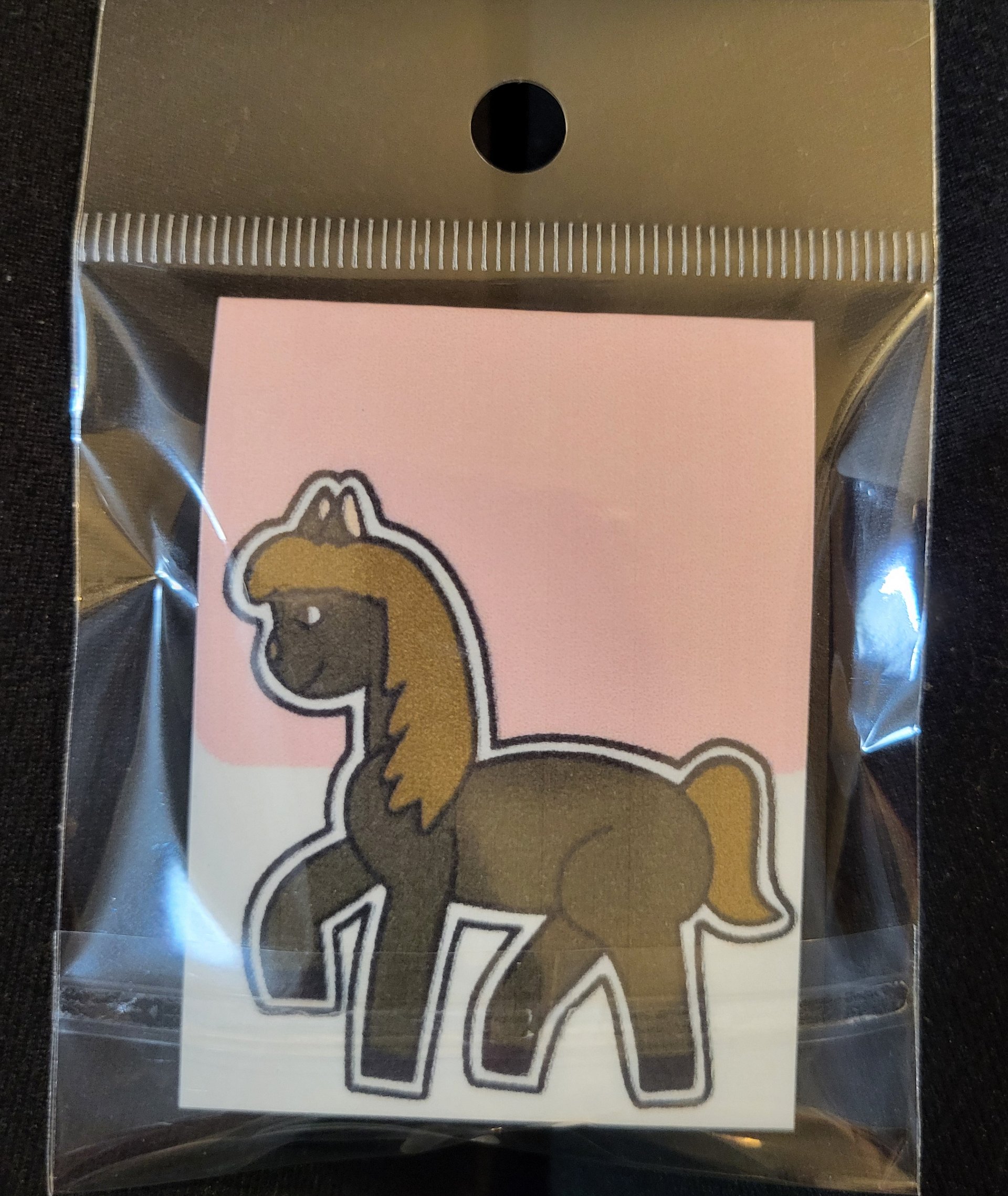 Cute Cartoon Horse Girl Magnetic Laminated Bookmark for Farm Animal Lovers product image (1)