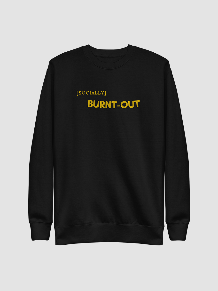 Socially Burnt-Out Embroidery Sweater product image (1)