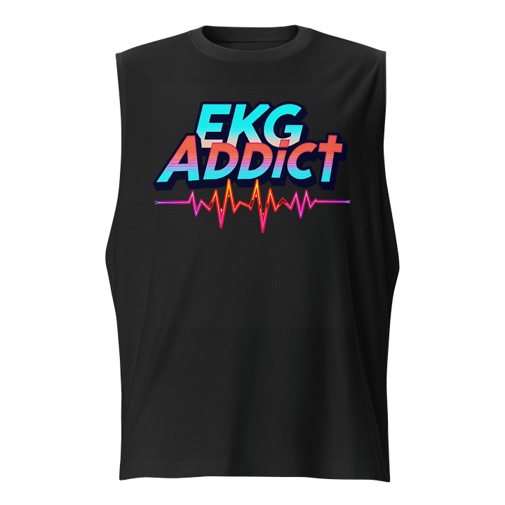 Vibrant EKG Addict Muscle Tank product image (1)