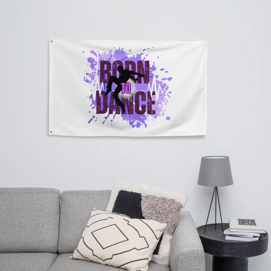 Born to Dance His Silhouette Flag product image (8)