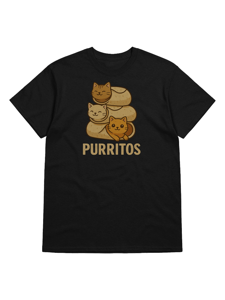 Purritos Cat Burrito Funny T-Shirt – Purrfect for Cat Lovers product image (1)