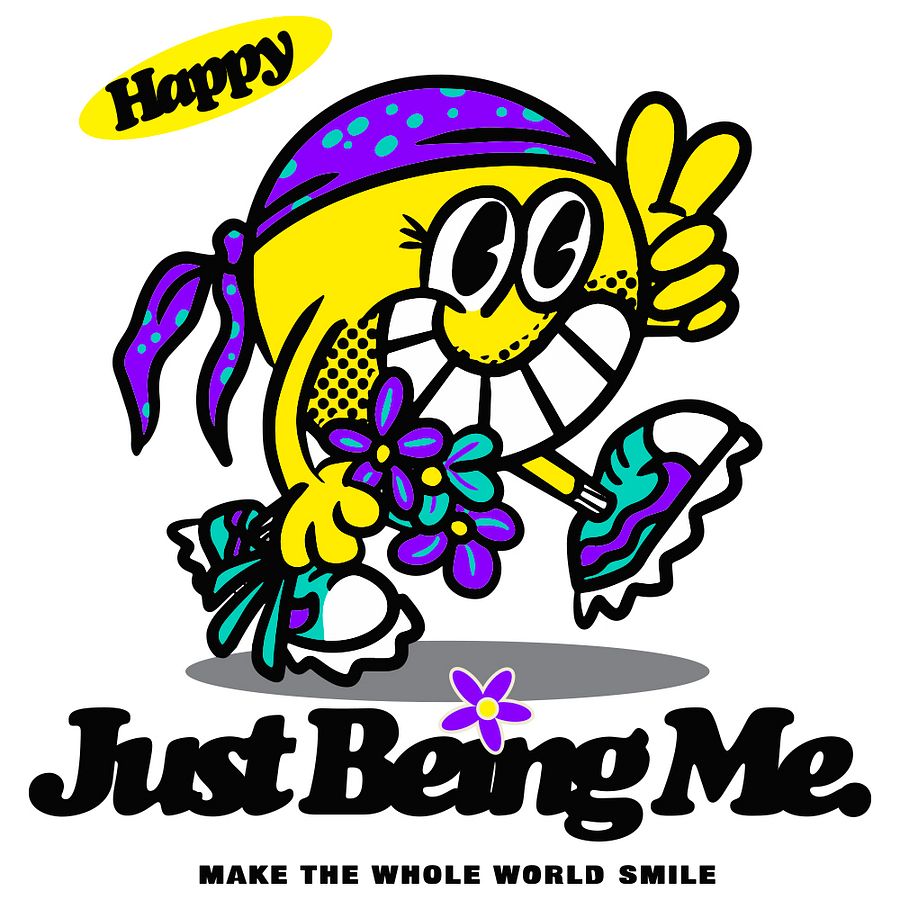 HAPPY TEE- BLACK product image (3)