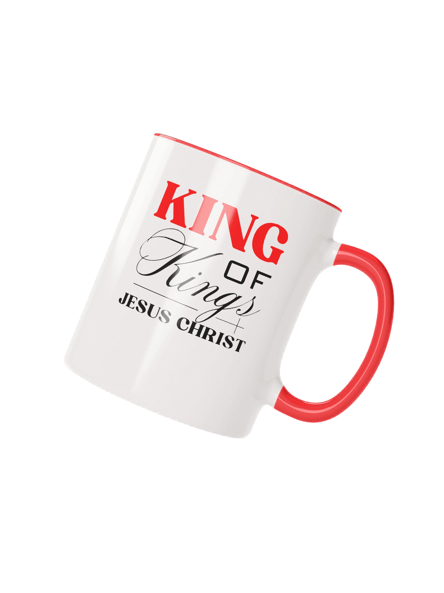 King of Kings Juses Christ Christian Mug | Christian Faith Gift | Inspirational Coffee Cup for Believers product image (3)