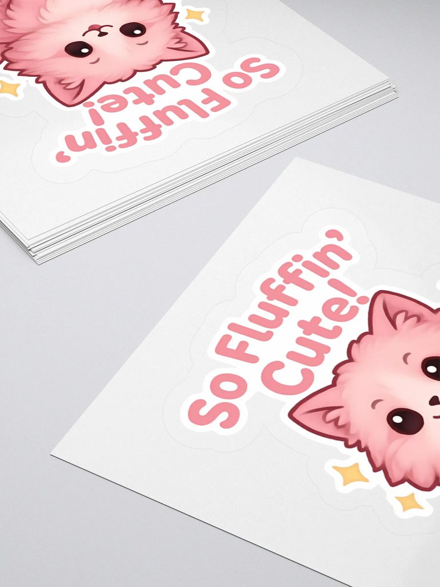 So Fluffin' Cute! Kiss Cut Sticker product image (11)