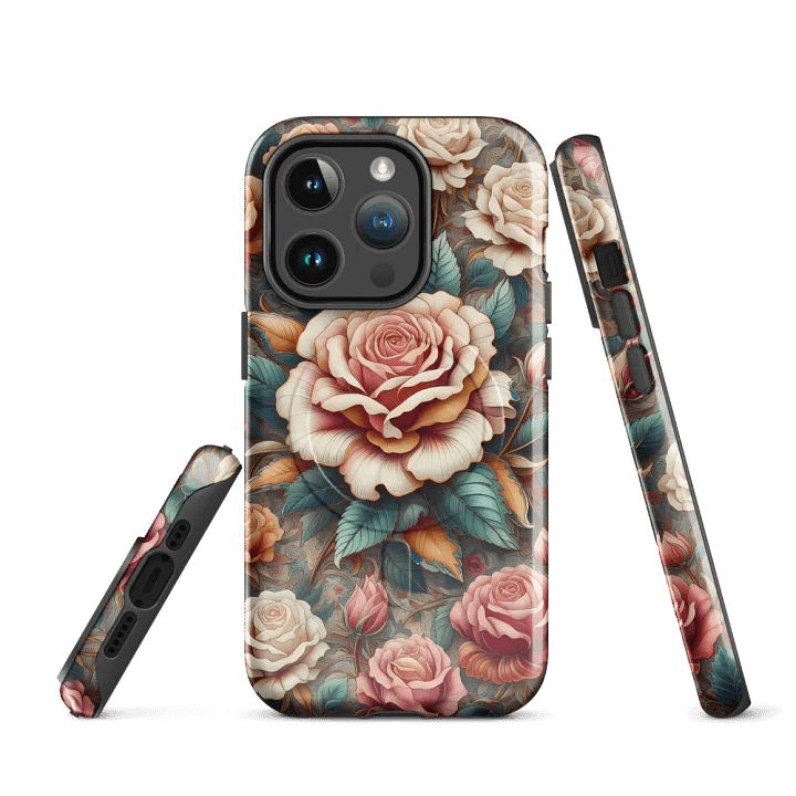 Vintage Rose Garden MagSafe® iPhone® Tough Case - Painting Artwork fit for iPhone 16 15 14 Pro Max product image (3)