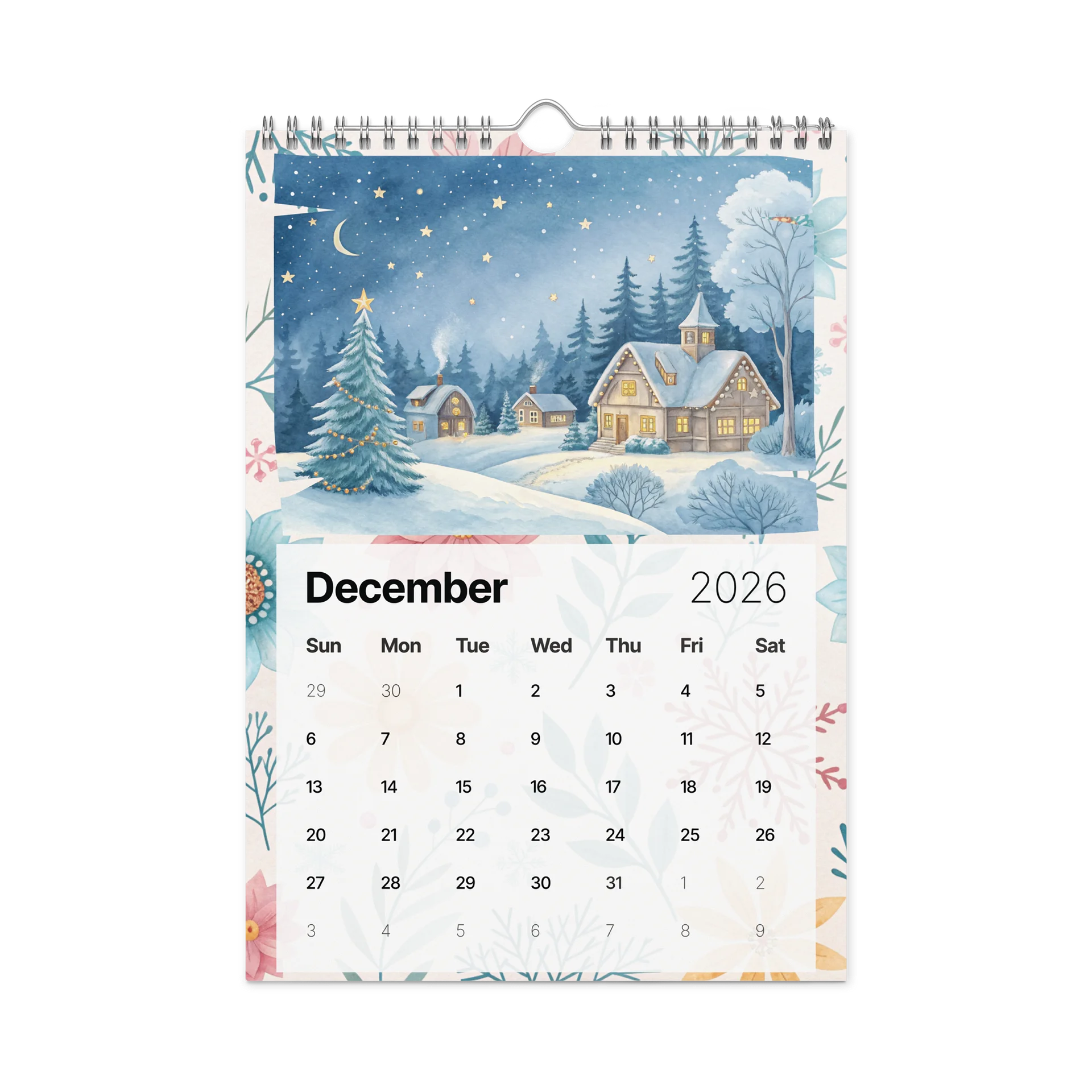 The Art of the Seasons – Watercolor Wall Calendar 2026 product image (4)