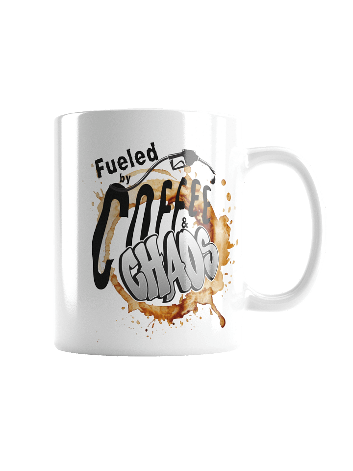 “Fueled by Coffee & Chaos” Graffiti Mug product image (1)