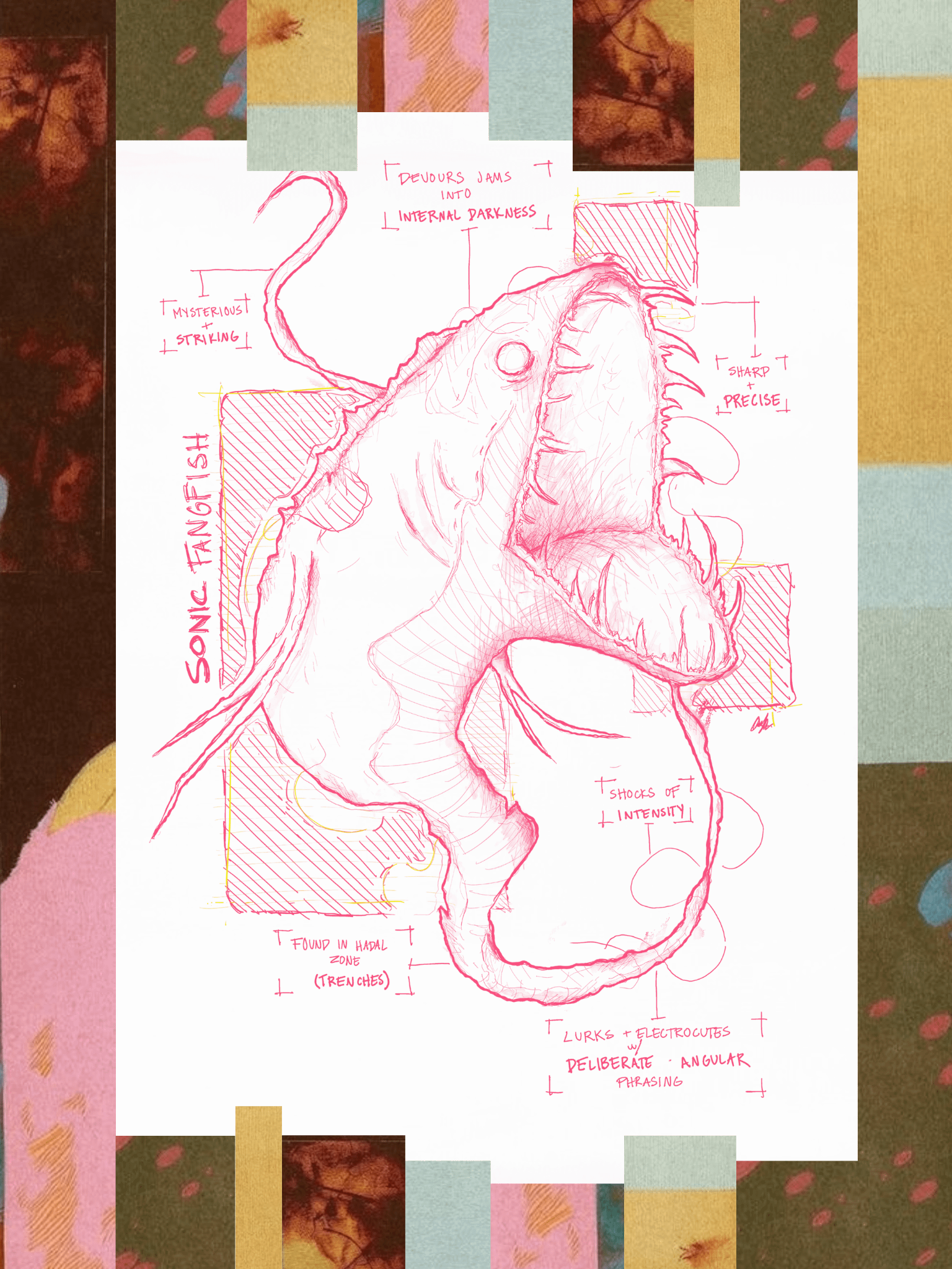 Sonic Fangfish – Enemy Magazine x Alexis Malnerich (Night Dive Edition) product image (3)