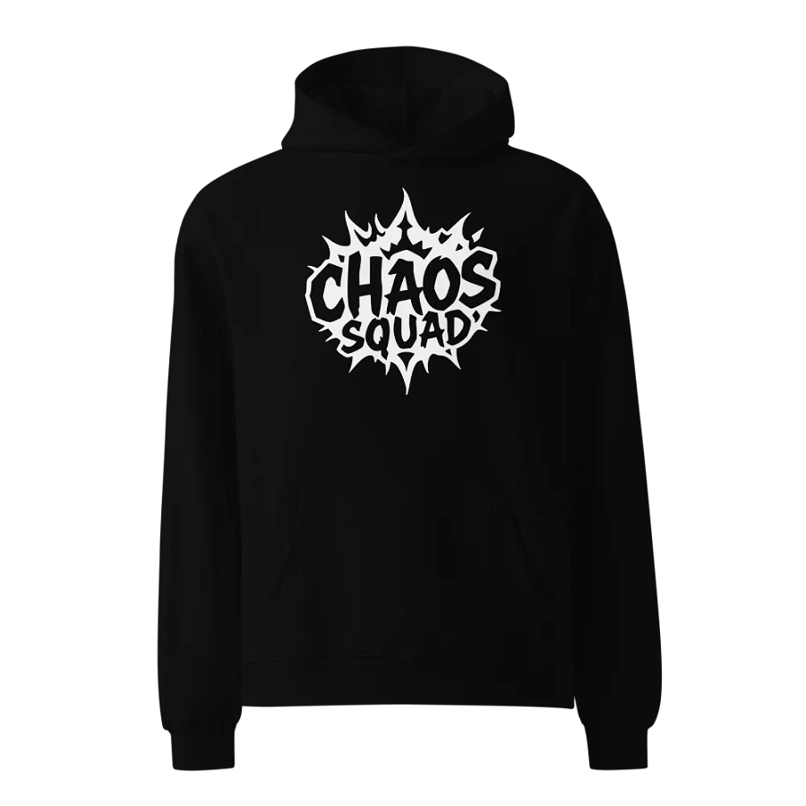 CHAOS SQUAD LOGO HOODIE BLACK BY RIZZLEXO product image (1)