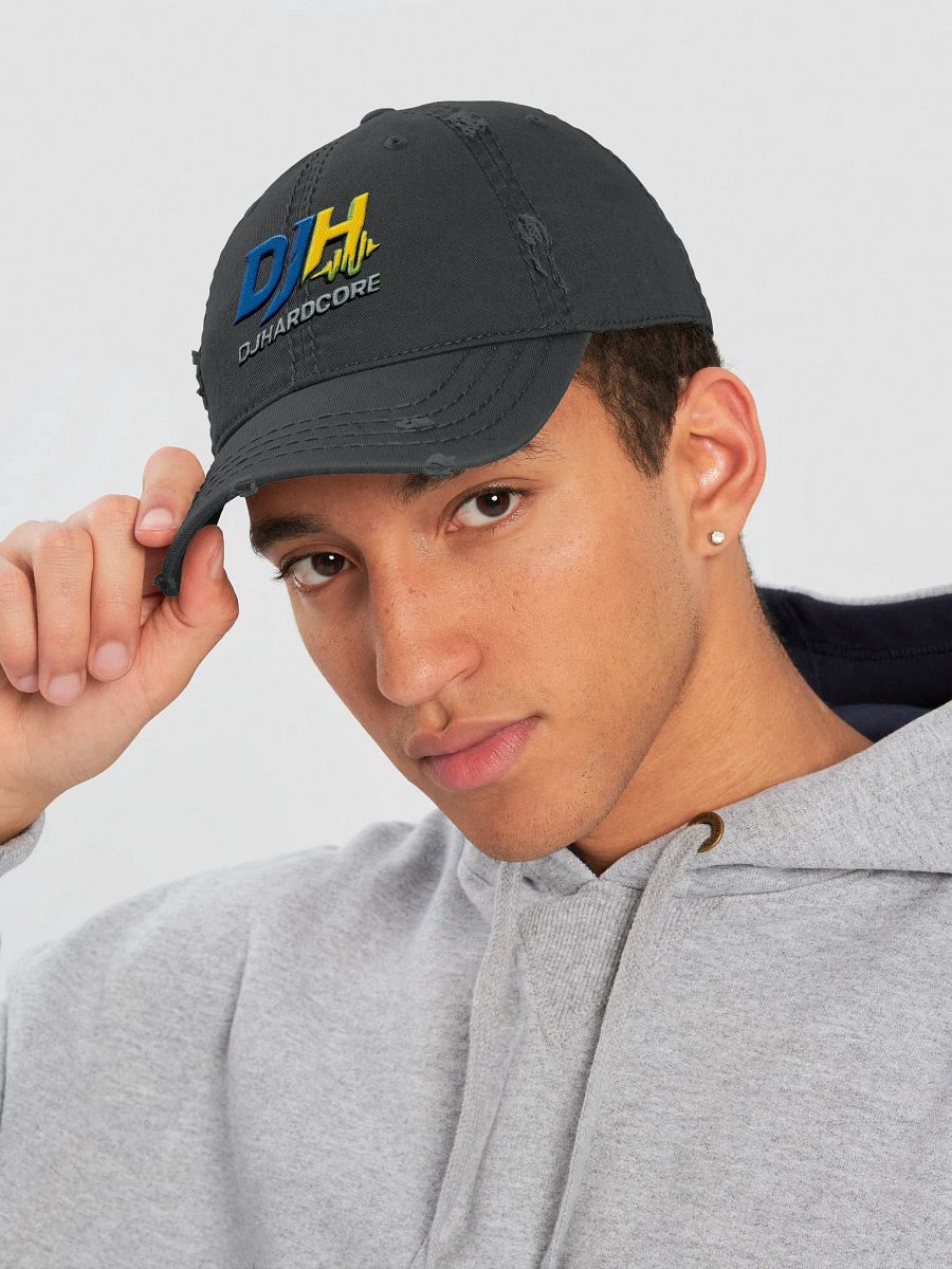 DJHARDCORE Soundwave Distressed Dad Hat product image (17)