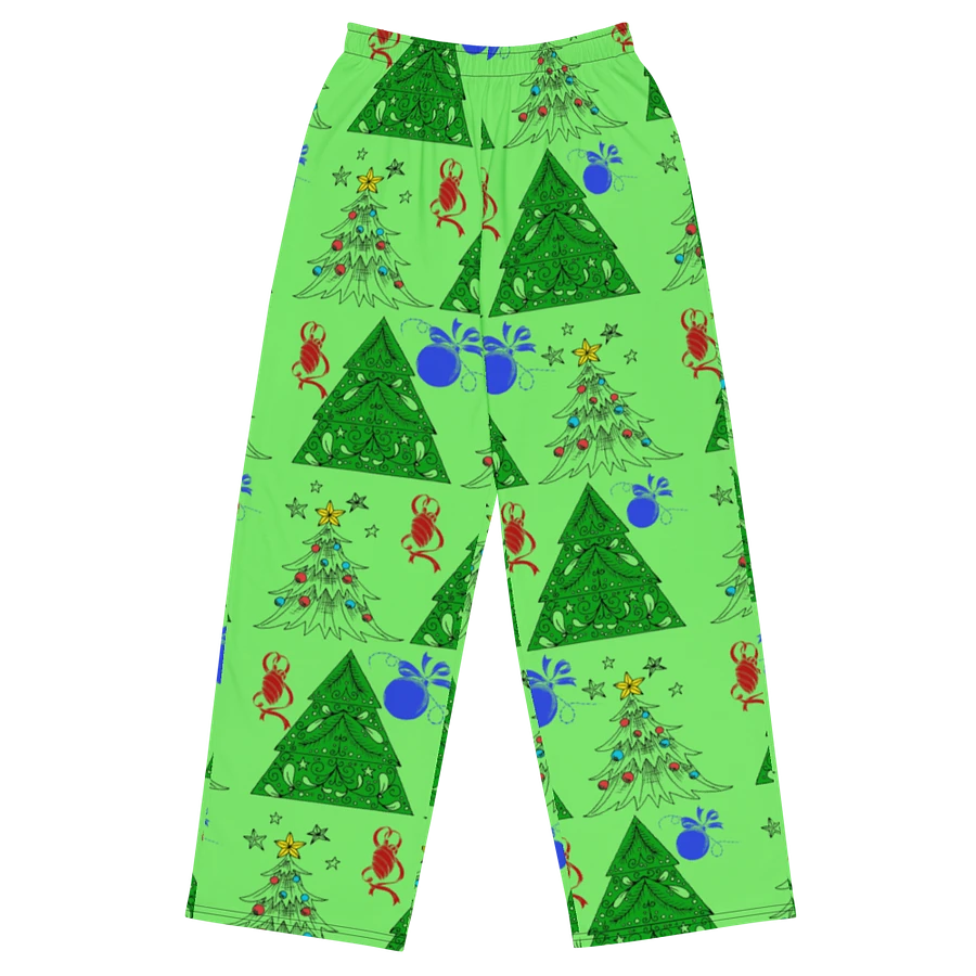 Christmas Trees on Green Wideleg Pants product image (2)