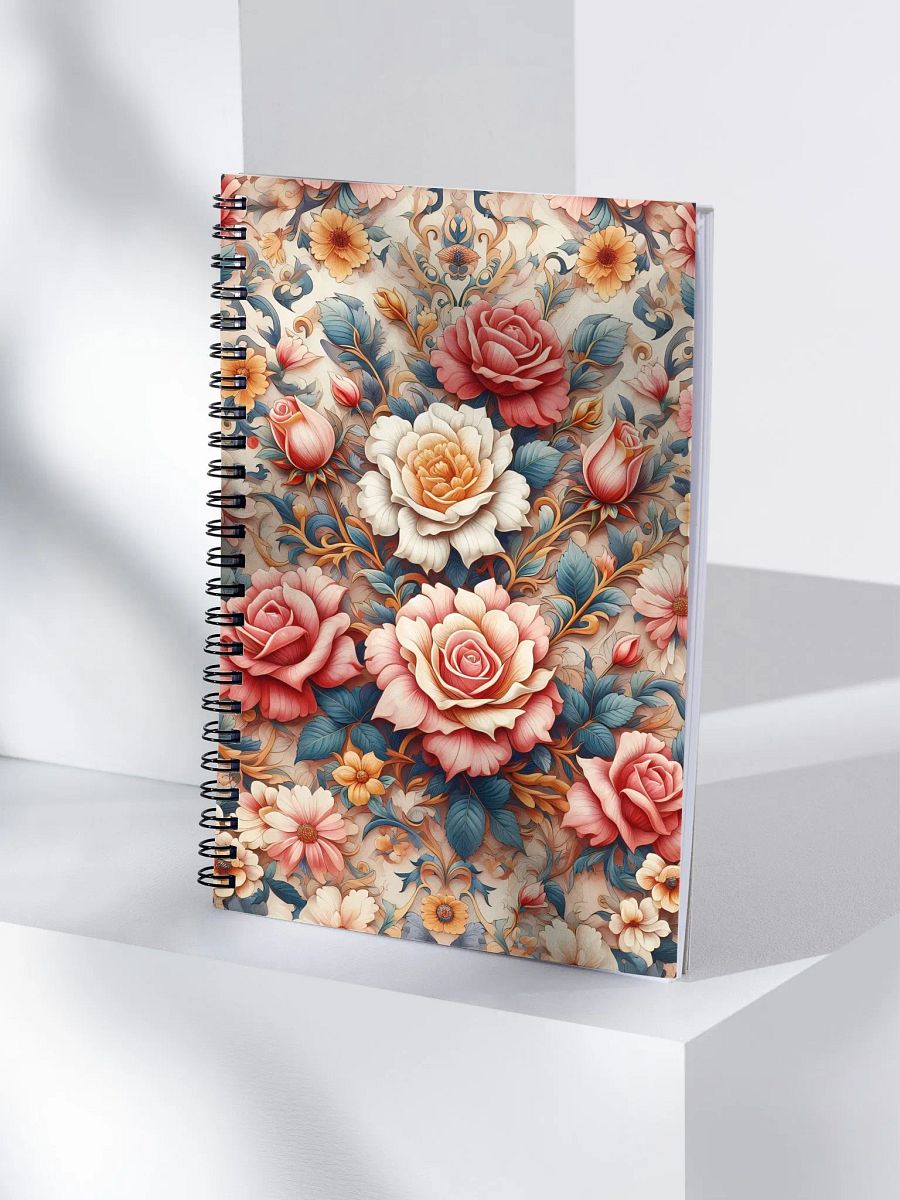 Royal Floral Spiral Notebook product image (4)