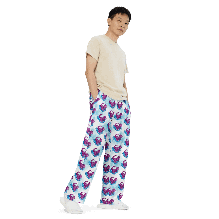 Sleepy Dino Wide-Leg Pants product image (11)