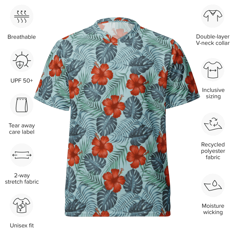 Palm Paradise | Recycled Unisex Sports Jersey product image (8)