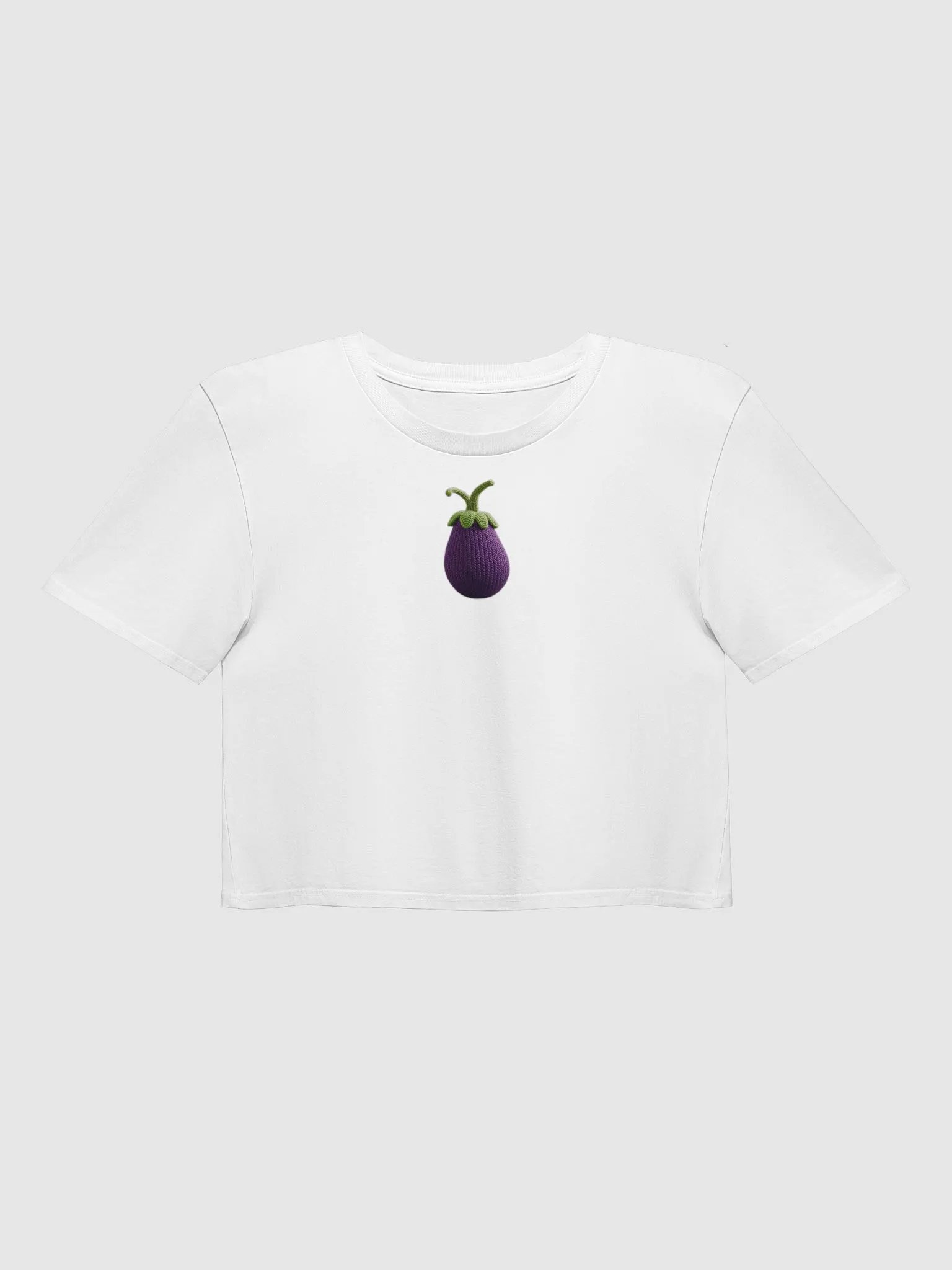 CozyAvocado Women's Premium Egg Plant Crop Top #5 product image (1)