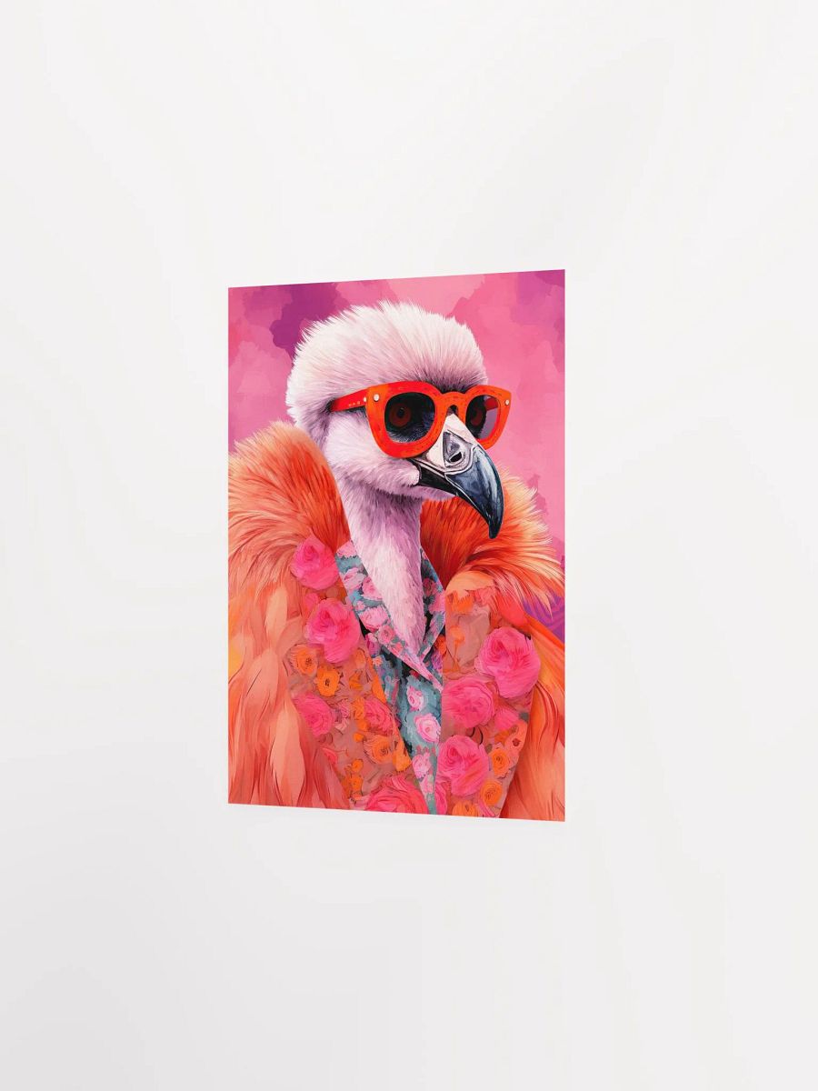 Anthropomorphic Flamingo in Orange Fur Funky Animal Portrait product image (24)