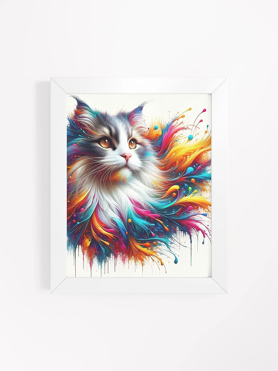 Framed High-Quality Matte Poster (in): Norwegian Forest Cat product image (52)