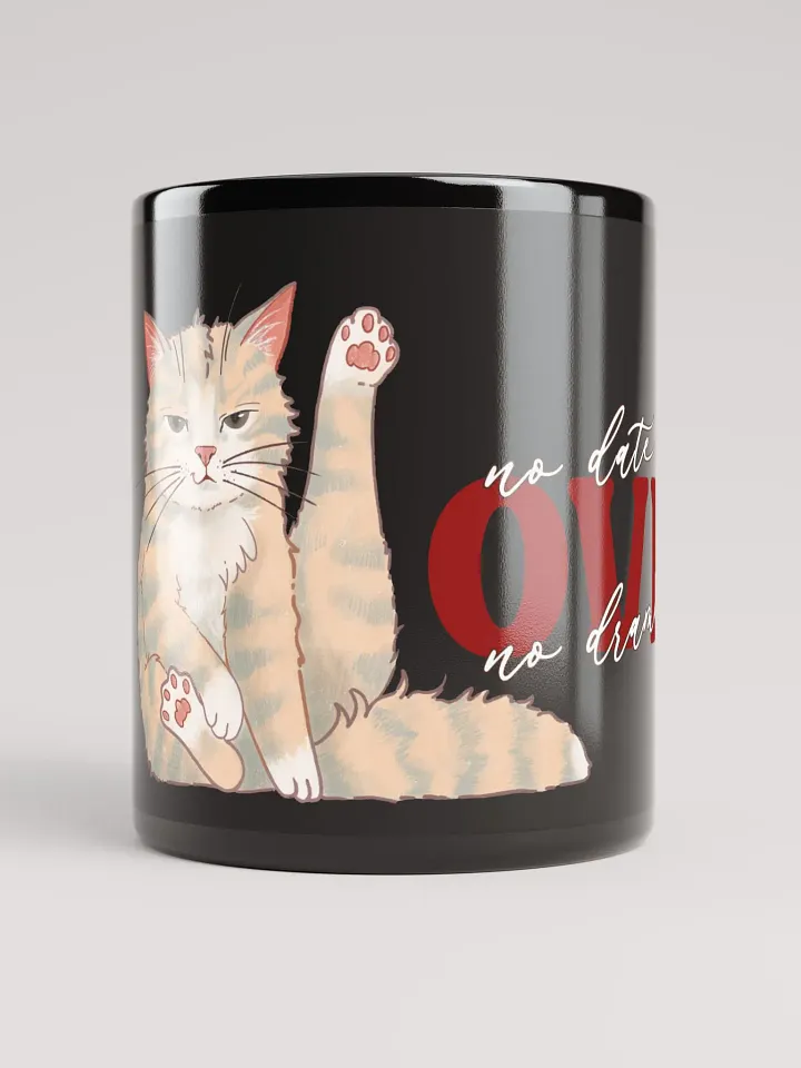 Cat Date Night - black mug product image (1)