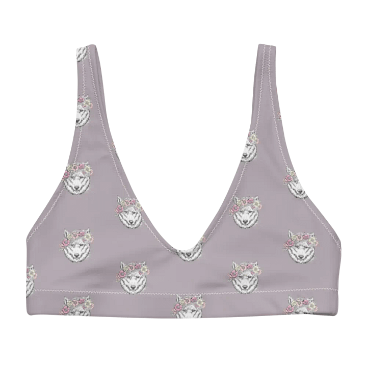 Floral Feline Fantasy Recycled Bikini Top product image (1)