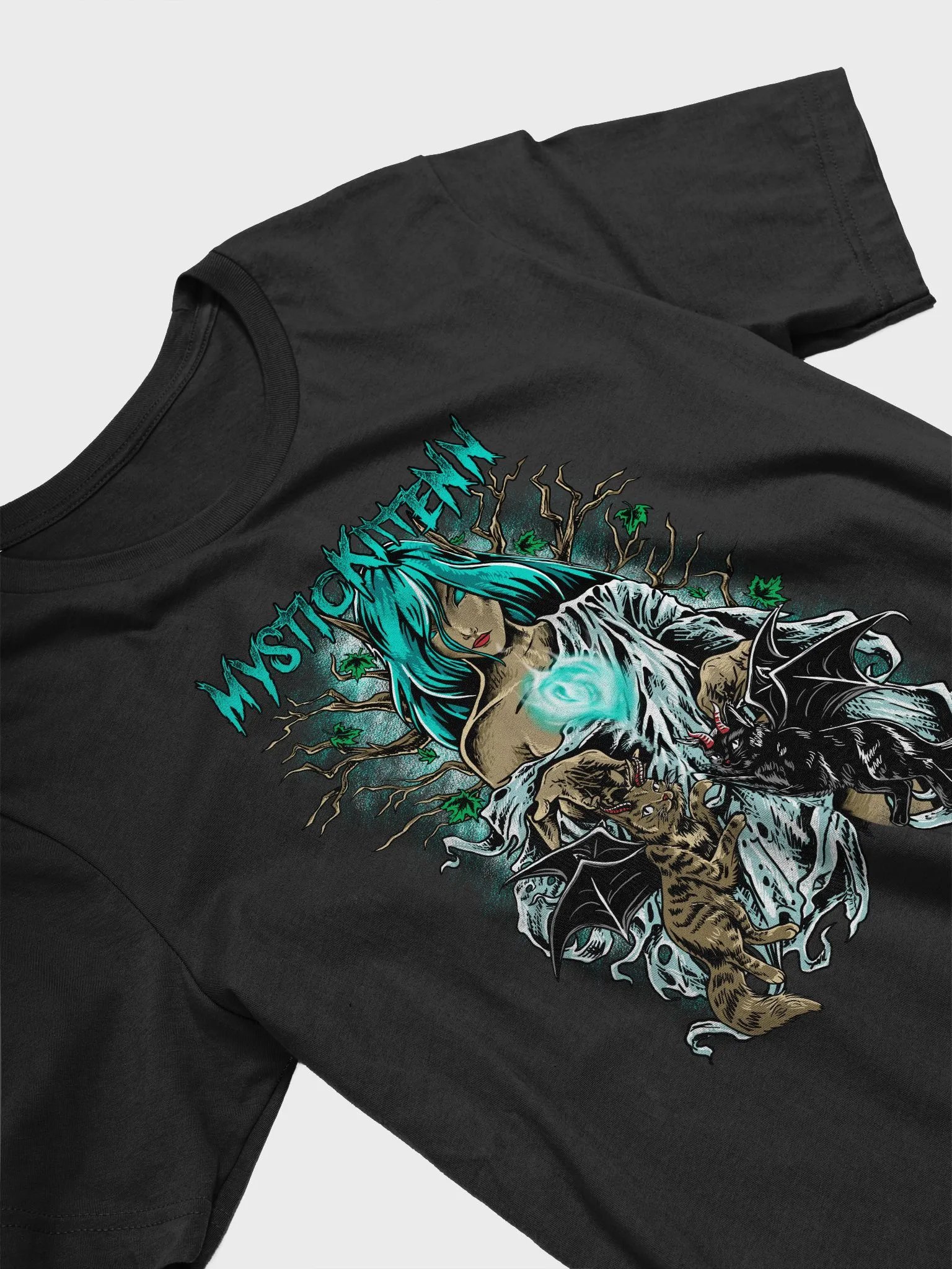 MysticKittenn Graphic on Front // Bella Canvas Supersoft T-Shirt product image (11)