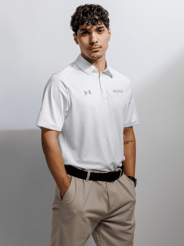 Under Armor X Aigonzi Men's Polo Shirt white product image (2)