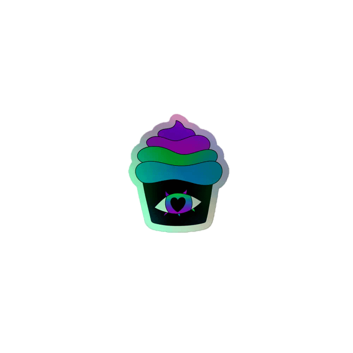 Killer Cupcake Holographic Sticker product image (1)