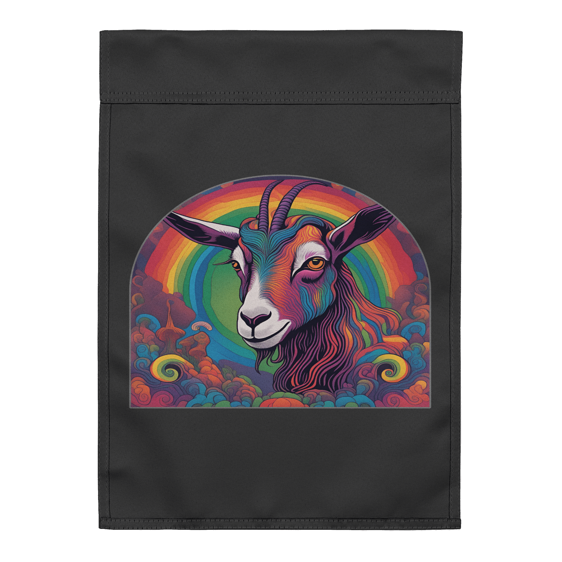Psychedelic Goat Dream Farm Flag product image (3)
