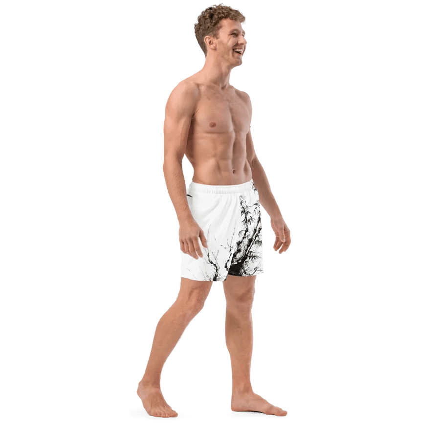 Bamboo Print Swim Trunks product image (12)