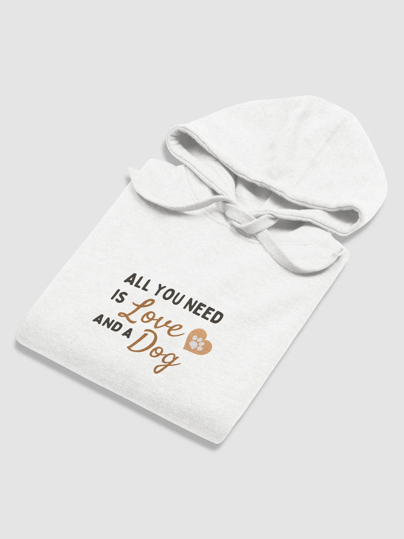 Love & Dog Cursive Quote Hoodie product image (52)
