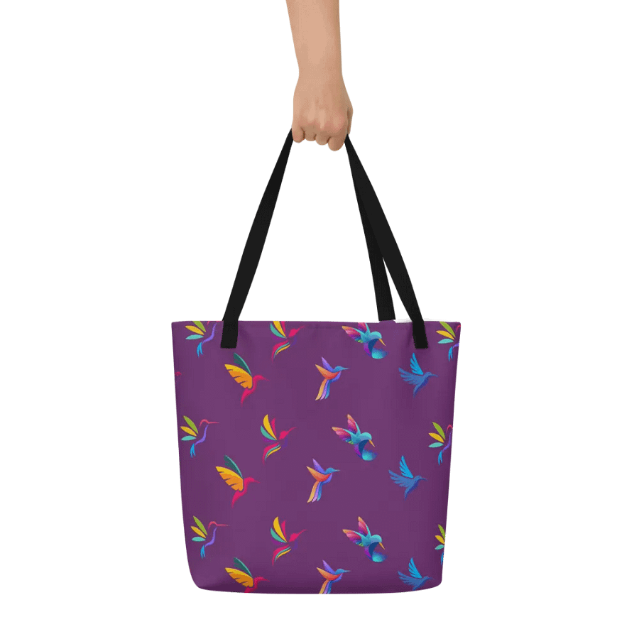 Vibrant hummingbird Dreams Tote Bag for birdlovers product image (7)