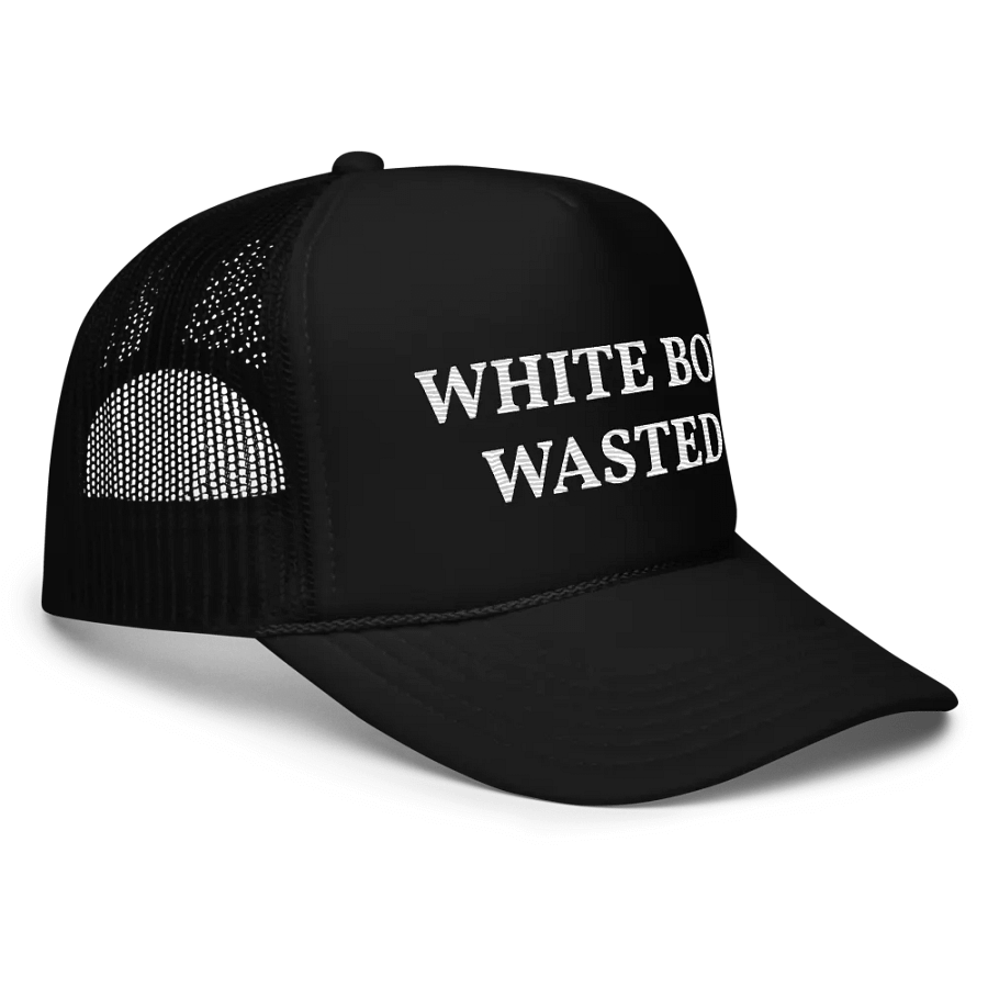 White boy wasted - Embroidered Trucker Cap Hat product image (3)