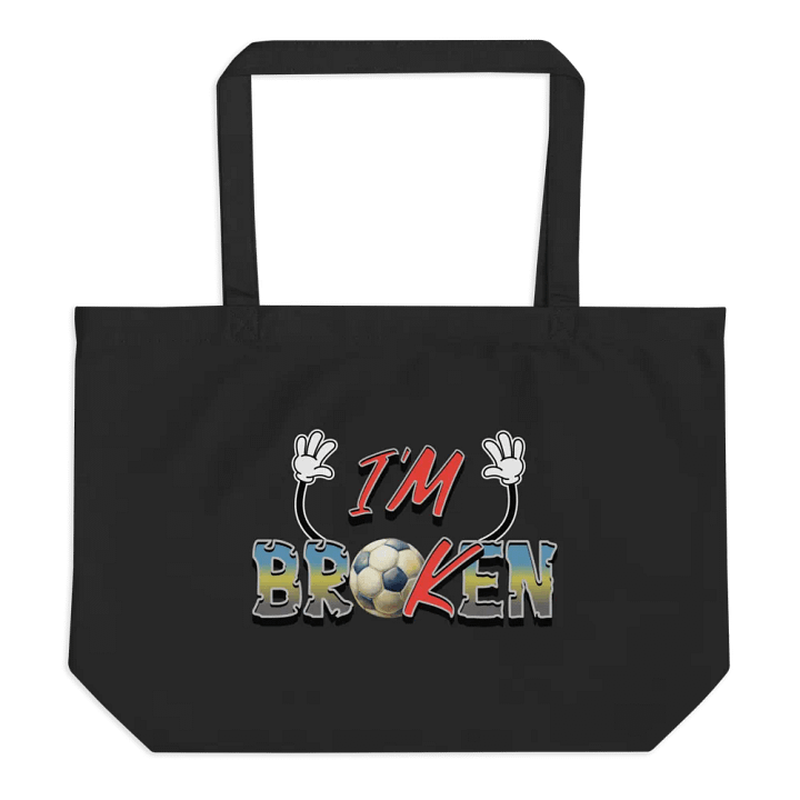 Im Broken Soccer Ball Tote product image (1)