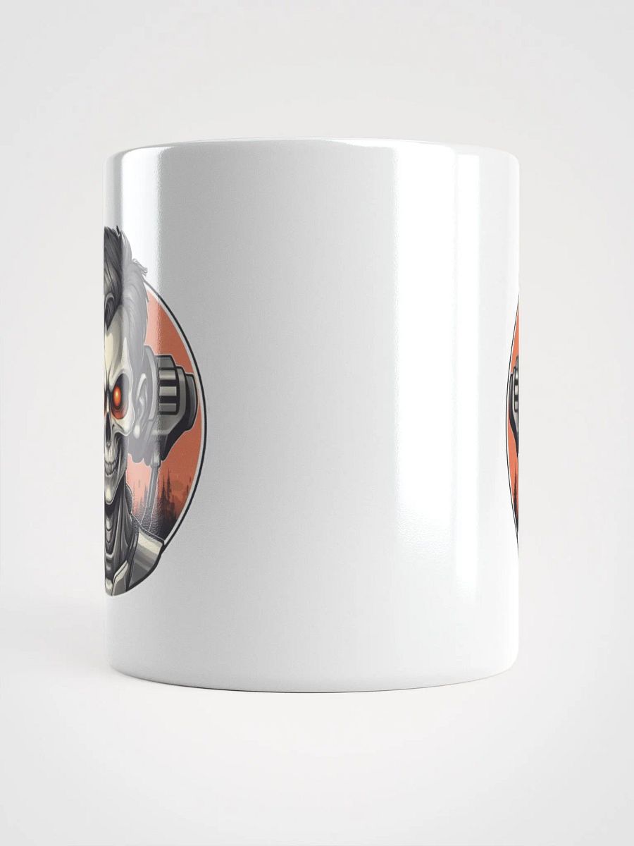 Cyberpunk Skull with Red Eyes and Headphones Mug product image (14)