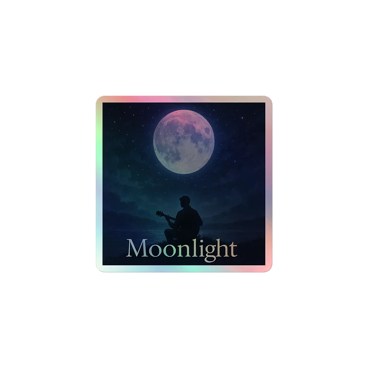 Moonlight Album Cover Holographic Sticker - Show your Support with Style - Accessories product image (1)