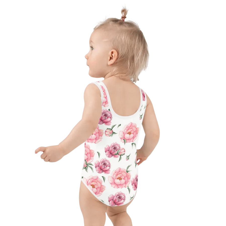Child’s Swimsuit With Pink Peonies product image (3)