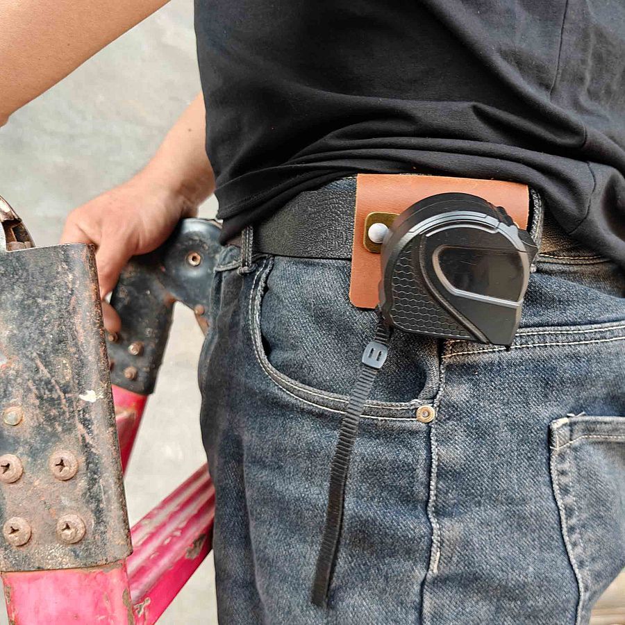 Leather Tape Measure Holster, Heavy Duty Tape Measure Holder for belt product image (10)