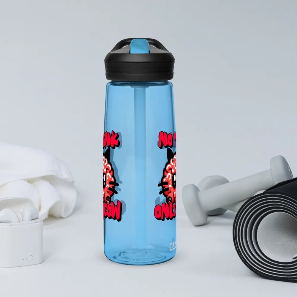 No think only meow sports bottle product image (68)