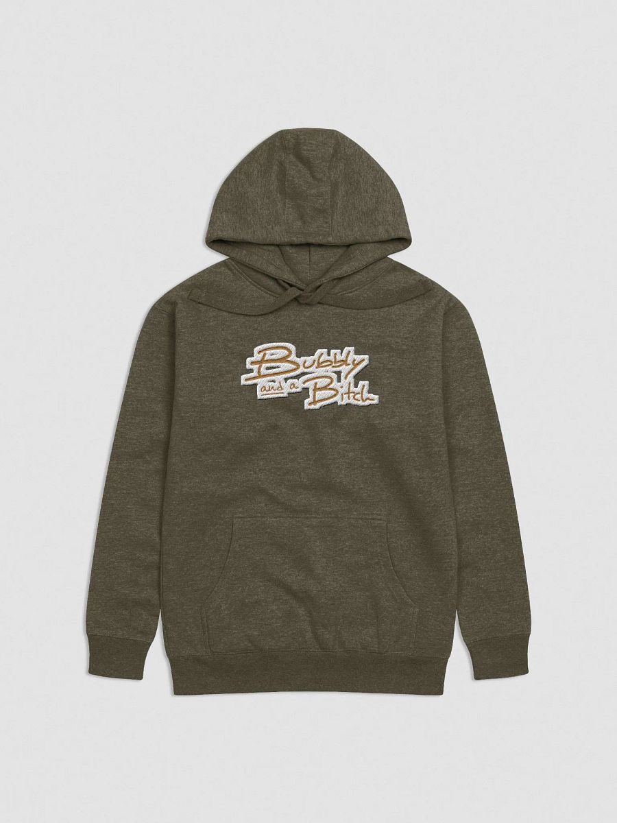 Bubbly and a B*tch (brass bubble design) embroidered heavyweight hoodie product image (18)
