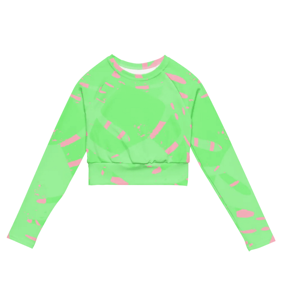 Neon Splash Cropped Rash Guard product image (4)