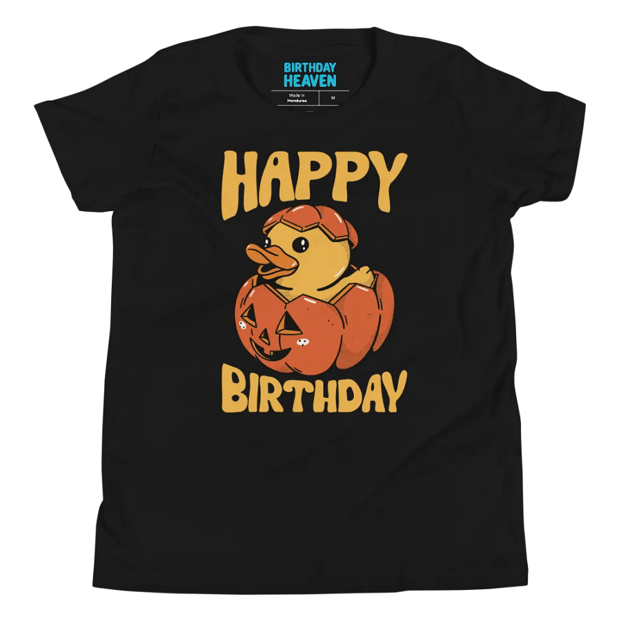 Happy Birthday (Rubber Duck Pumpkin) T-Shirt For Kids product image (12)