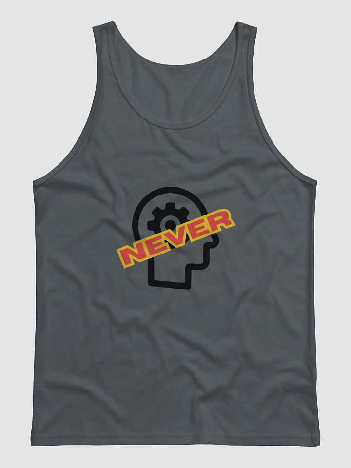 NEVER MIND Settle Red Slant Tank product image (1)