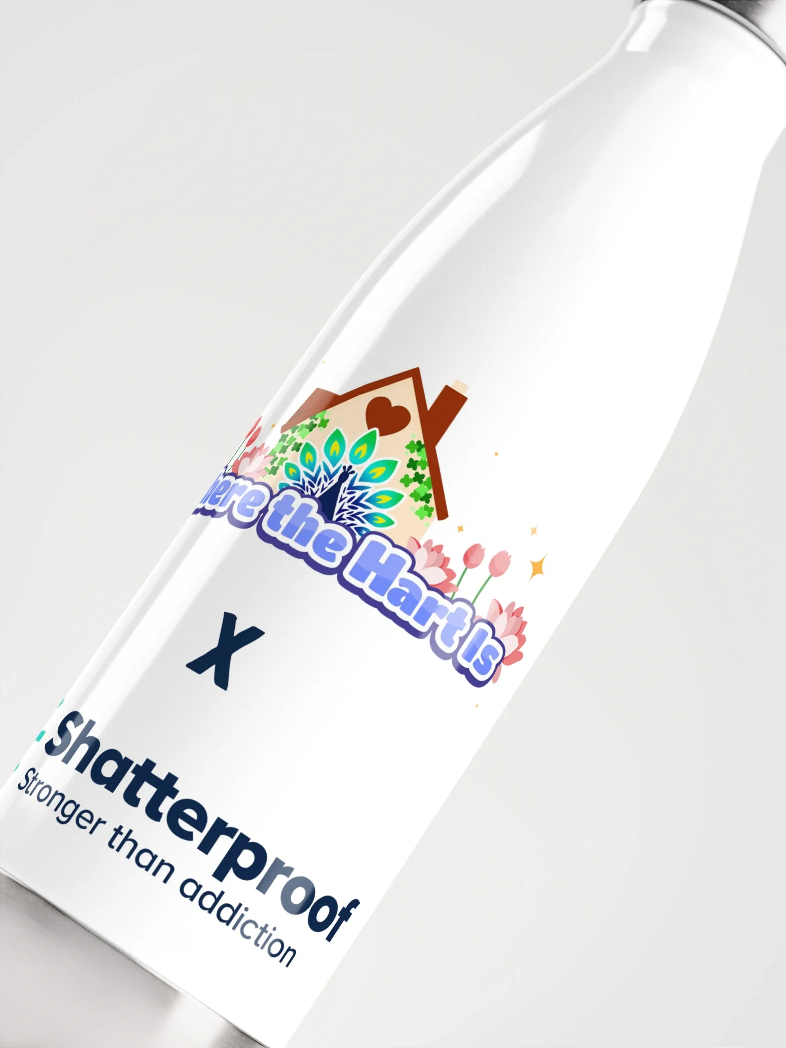 Lisa J Ketrick Memorial Annual Fundraiser Memento Water Bottle - White product image (5)