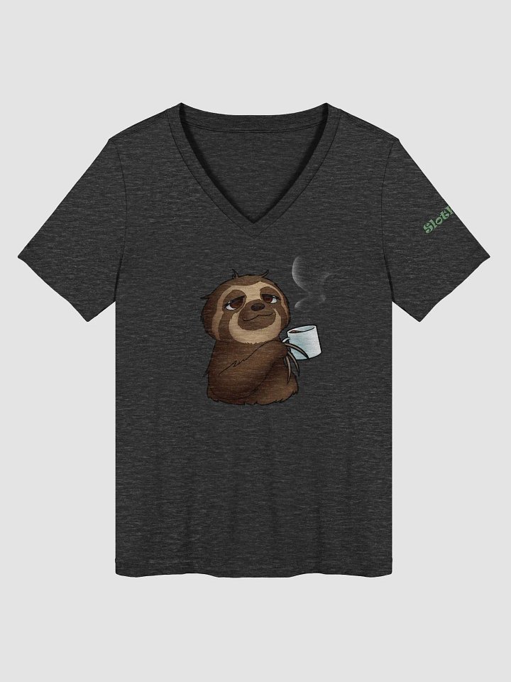Slothful Sips Women's V-Neck Tee product image (8)