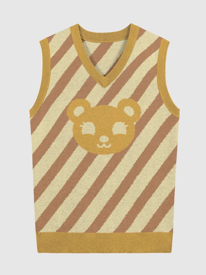 TeddyChan Stripe Vest - Yellow product image (3)