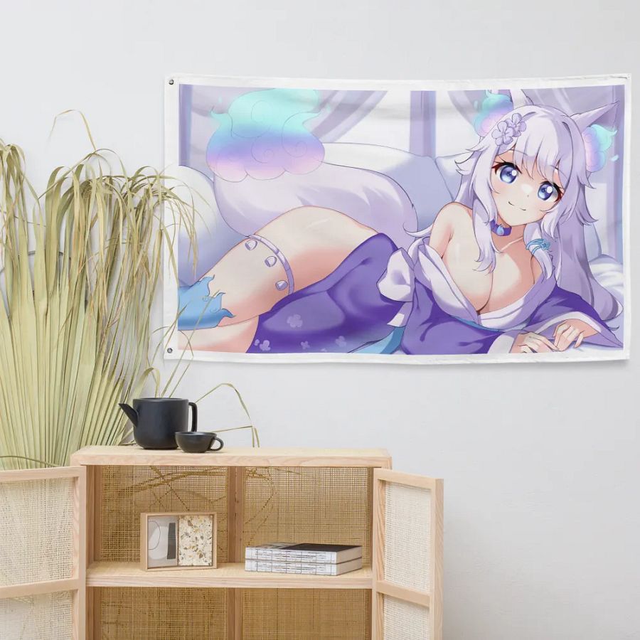 Sakiyosa All-Over Print Flag product image (7)