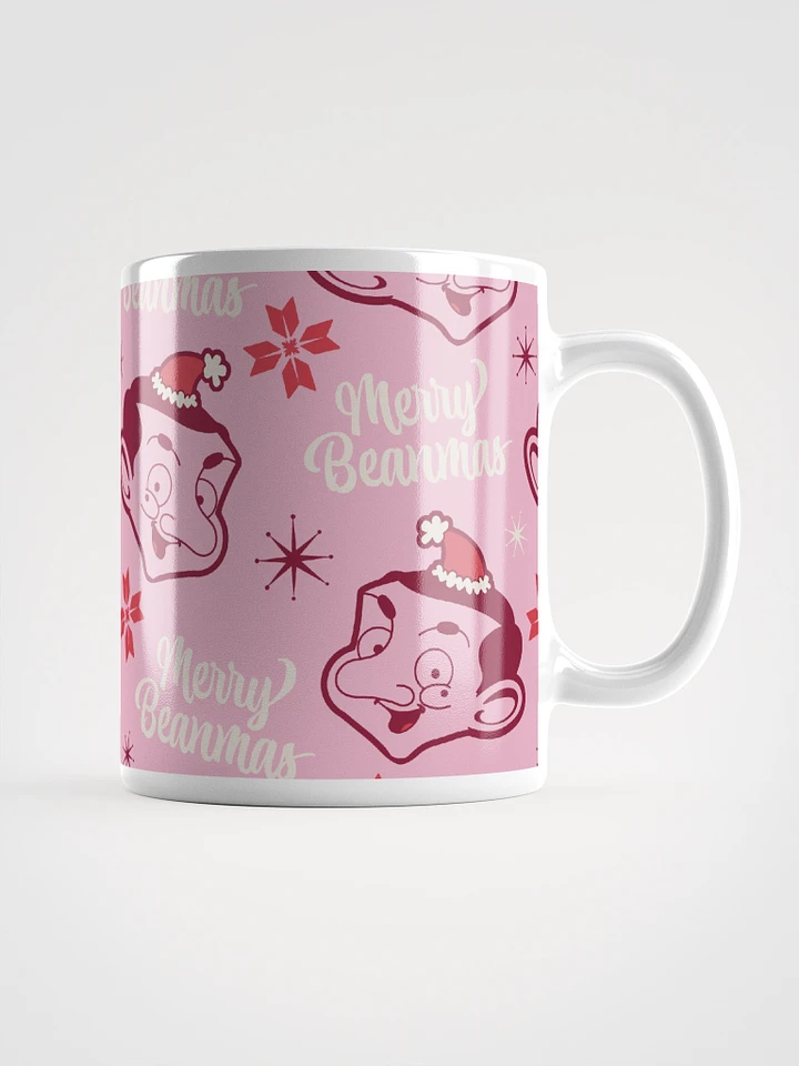 Merry Beanmas pink mug product image (1)
