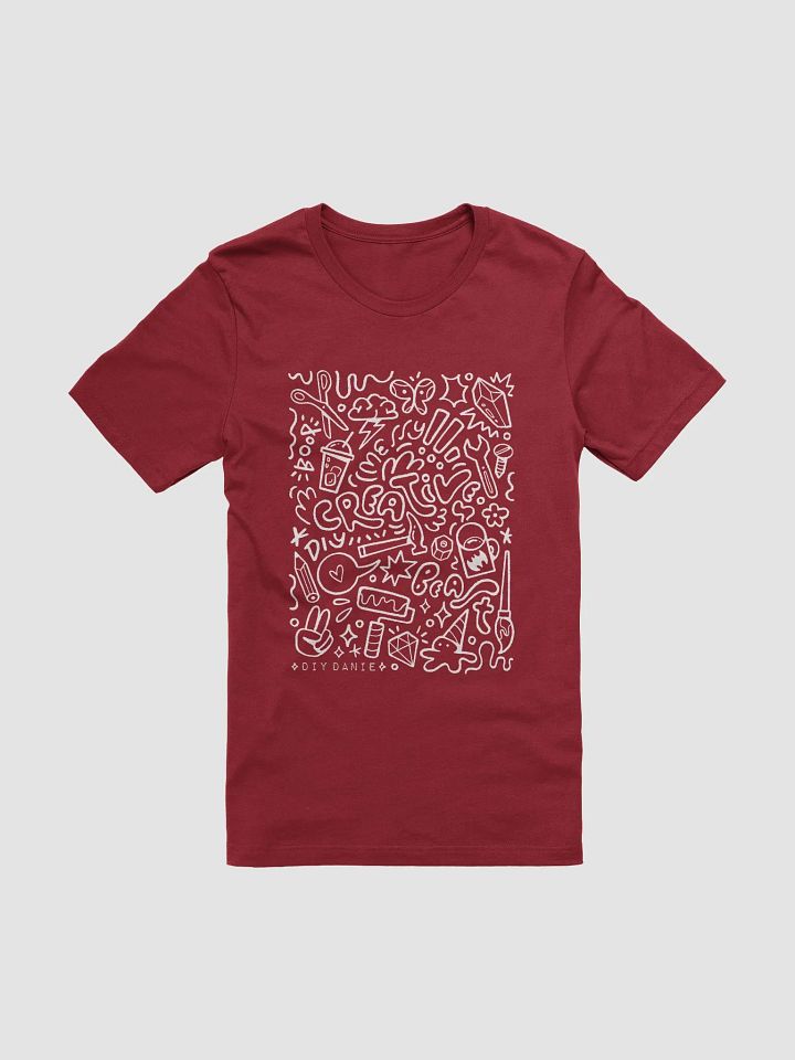 CREATIVE CHAOS T-Shirt - White txt product image (1)