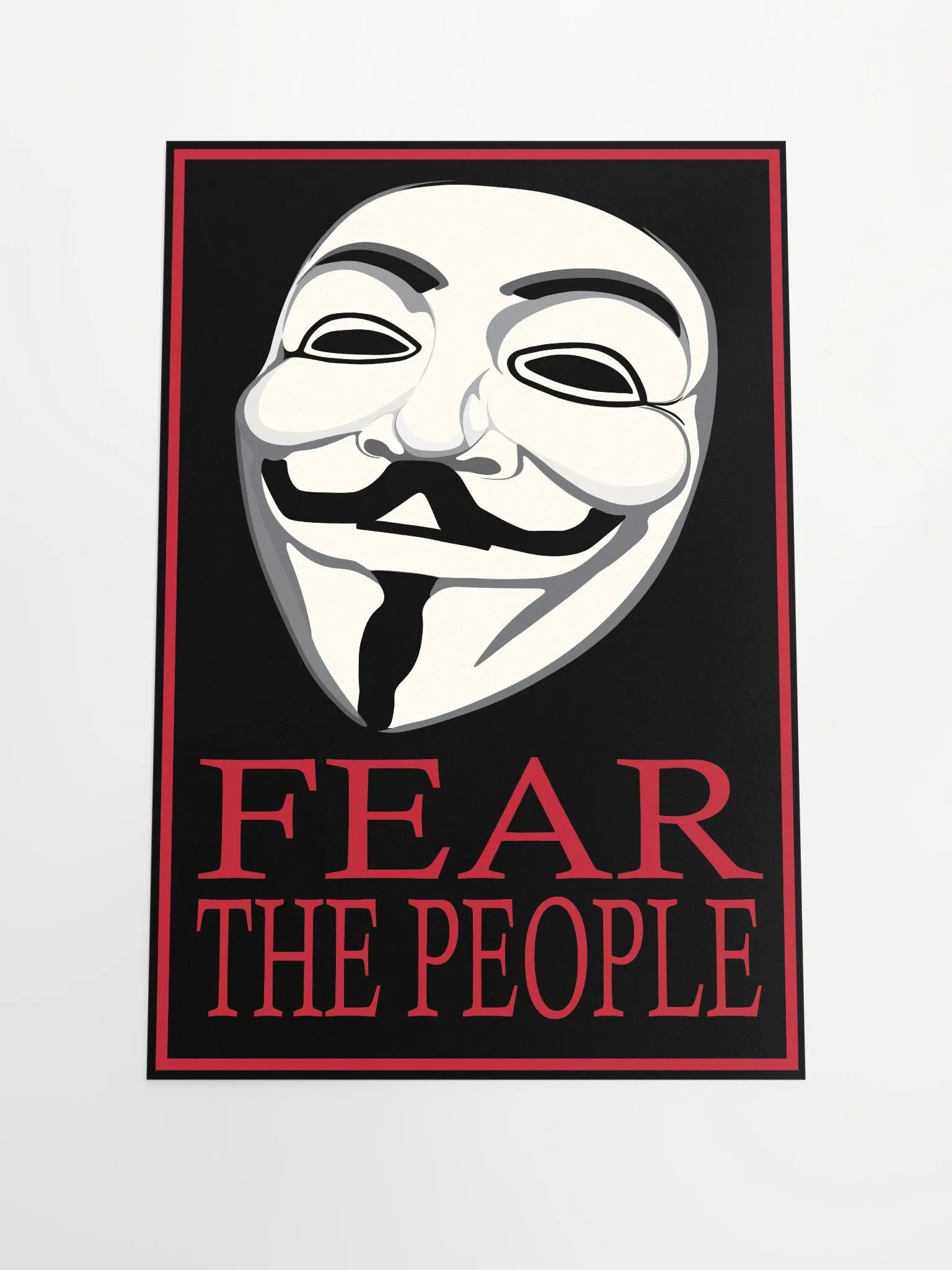 Fear The People - Red - Enhanced Matte Paper Poster product image (2)