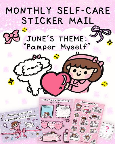 💘JUNE 💌 MONTHLY STICKER MAIL💘

Self-Care Theme of the month:
💗”Pamper Myself”💗💋💄✨

Join now to get a sticker Mail!💗

⭐️What’s...