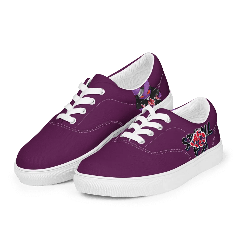 Gengar X Itachi Women's Lace-Up Canvas Shoes product image (12)